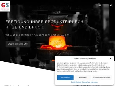 Website von Schürfeld Umformtechnik GmbH