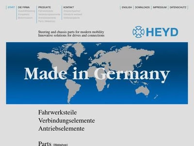 Website von ALFRED HEYD GMBH U. CO.KG