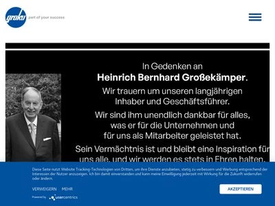 Website von groku Kunststoffe GmbH