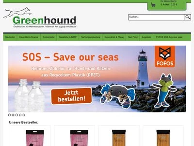 Website von Greenhound GmbH