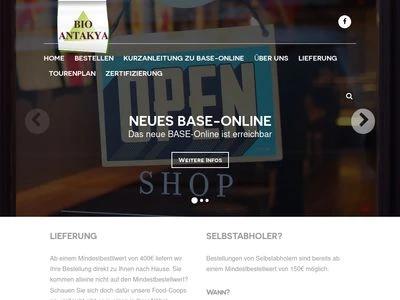 Website von Bio-Antakya GmbH