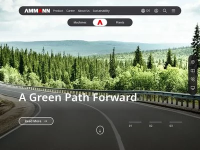 Website von Ammann Group