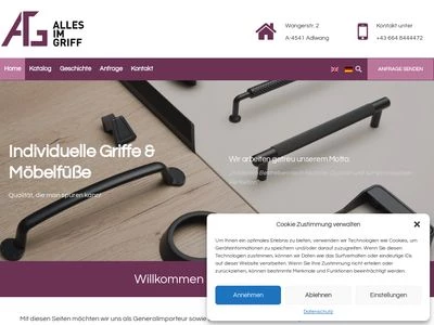 Website von alles im griff gmbh