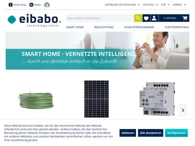 Website von eibtron.com GmbH