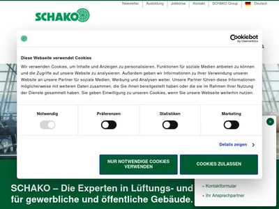 Website von SCHAKO KG