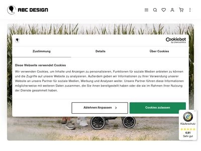 Website von ABC Design GmbH