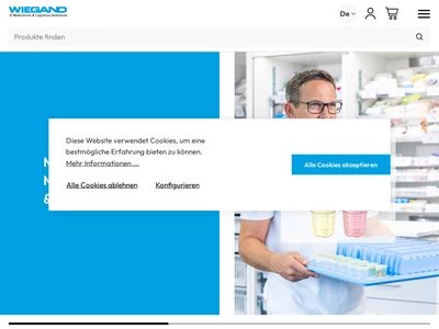 Website von WIEGAND AG