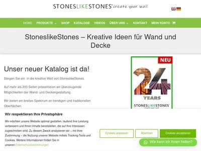 Website von Stones like Stones GmbH