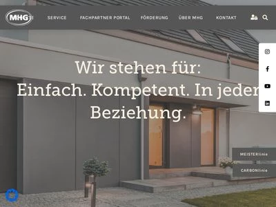 Website von MHG HEIZTECHNIK GmbH