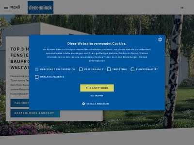 Website von Deceuninck Germany GmbH