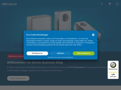 Website von devolo AG