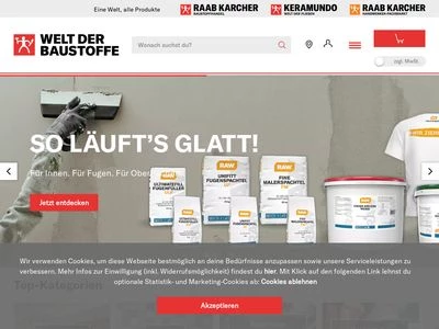 Website von STARK Deutschland GmbH / KLUWE – Ihr Baufachhändler