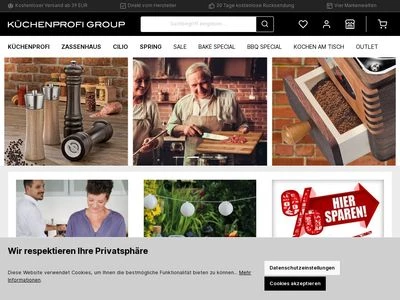 Website von KÜCHENPROFI GmbH