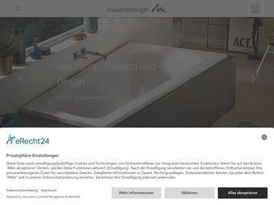 Website von Mauersberger Badtechnik Betriebs-GmbH