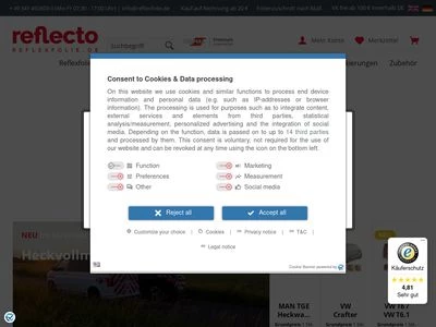 Website von Reflecto GmbH