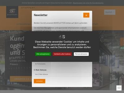 Website von STAPPERT Deutschland GmbH