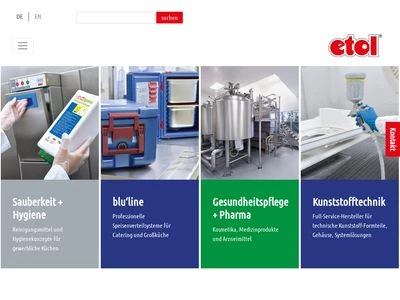 Website von etol Eberhard Tripp GmbH