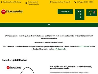 Website von bonro