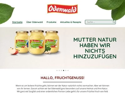 Website von Odenwald-Früchte GmbH