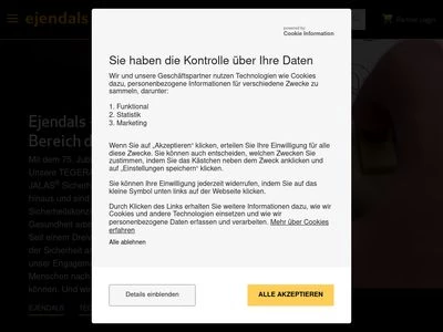 Website von Ejendals AB