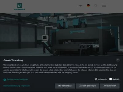 Website von Kaltenbach GmbH + Co. KG