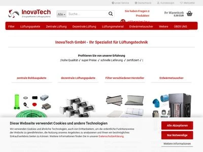 Website von InovaTech GmbH