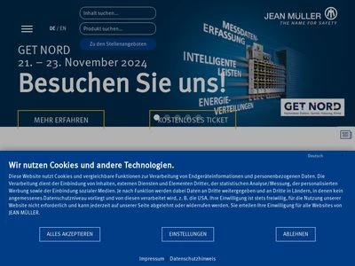 Website von Jean Müller GmbH