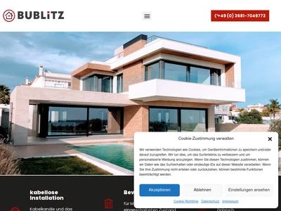 Website von Sicherheitstechnik Bublitz GmbH