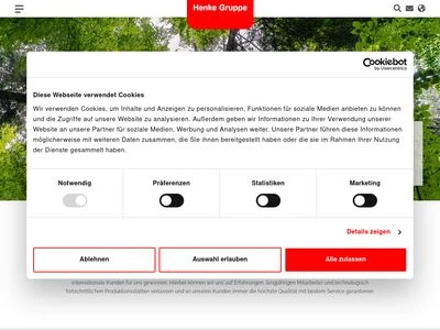 Website von Paul Henke GmbH & Co. KG