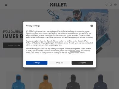 Website von Millet S.A.S.