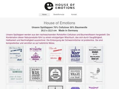 Website von HOUSE OF EMOTIONS