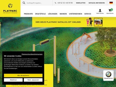 Website von Play-Parc Allwetter-Freizeitanlagenbau GmbH