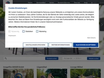 Website von SIEGER GmbH