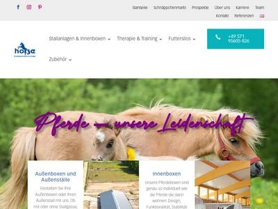 Website von Gerhard Weber Kunststoff-Verarbeitung GmbH Horse Pferdesportsysteme