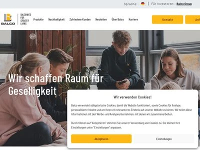 Website von Balco Balkonkonstruktionen GmbH