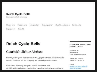 Website von Gottstein + Libischer GmbH + Co. KG