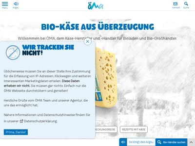 Website von ÖMA Beer GmbH