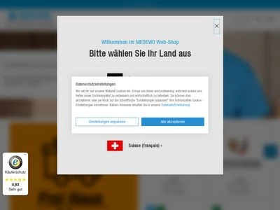 Website von MEDEWO GmbH