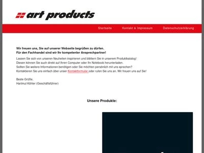 Website von HONSELL art products GmbH