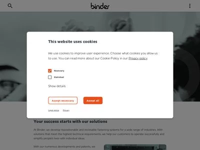 Website von Gottlieb Binder GmbH & Co. KG