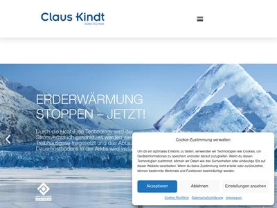 Website von Claus Kindt Bürotechnik GmbH