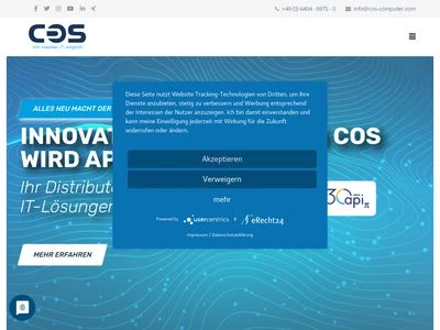 Website von COS Computer GmbH