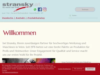 Website von Franz Stransky GesmbH