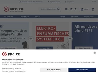 Website von RIEGLER & Co. KG