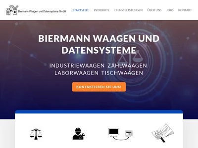 Website von BWD Biermann Waagen und Datensysteme GmbH