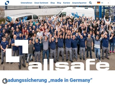 Website von allsafe JUNGFALK GmbH & Co. KG