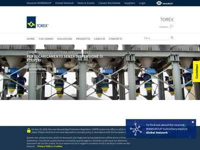 Website von TOREX S.p.A