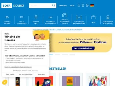 Website von BOFA-Doublet GmbH