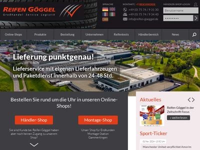 Website von Reifen Göggel