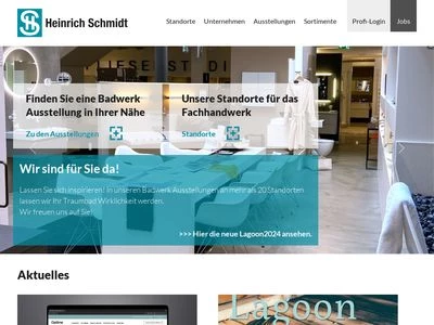 Website von Heinrich Schmidt GmbH & Co. KG